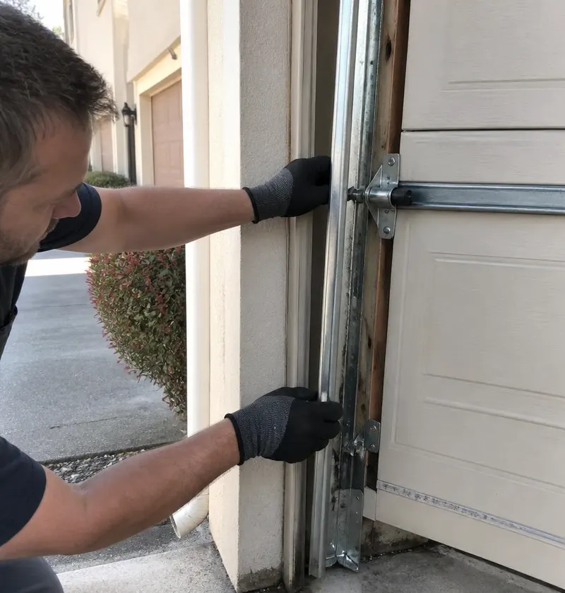 Off Track Door Repair in El Jobean